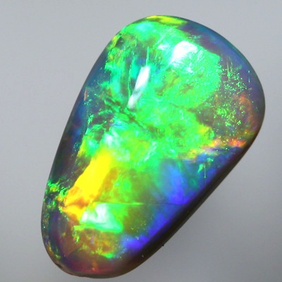 SOLID SEMI BLACK OPAL Neon rainbow rolling flashes